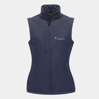 Women's Navy Softshell Gilet Thumbnail